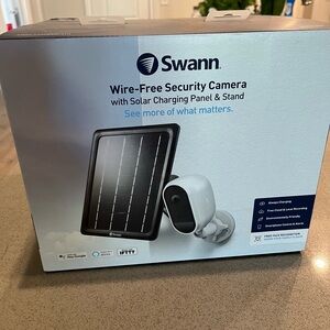 Swann Wireless Security camera and solar panel charger